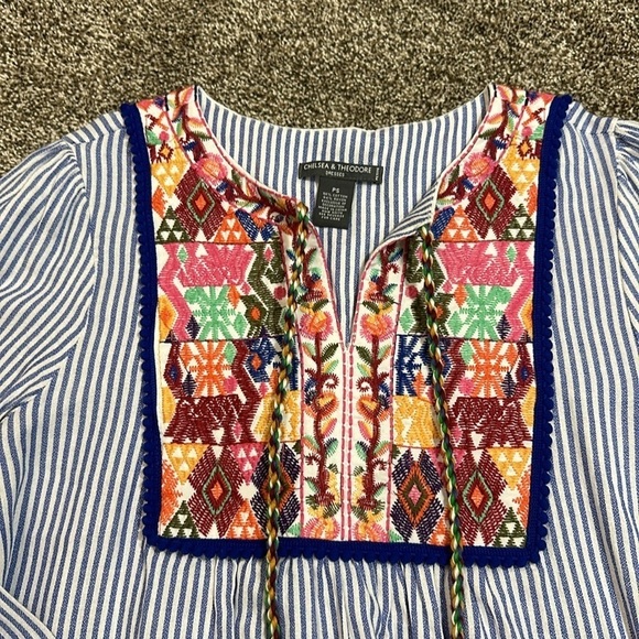 Cotton Chelsea & Theodore Boho dress Small Perite - Picture 2 of 7